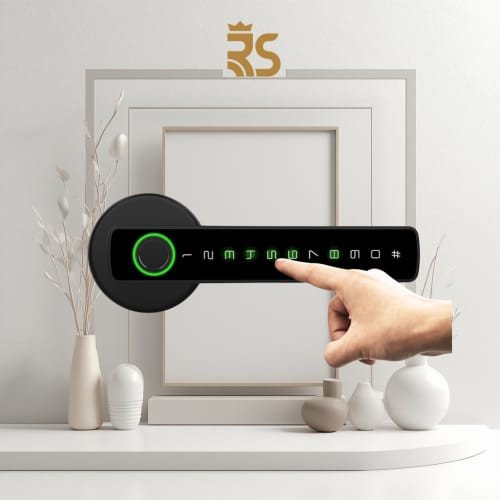 قفل باب ذكي مع بصمة الاصبع وواي فاي  W05