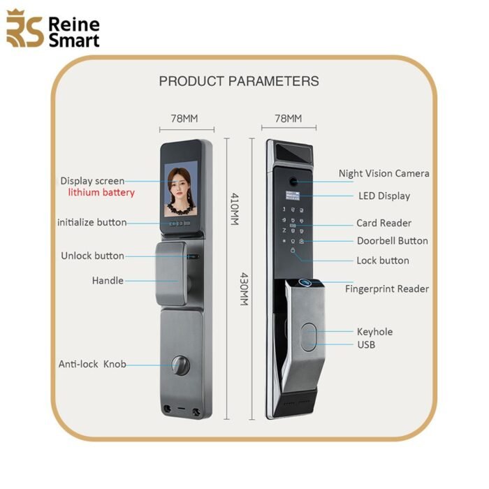 3D Face Recognition Smart Door Lock Sl_M_5 - Image 7
